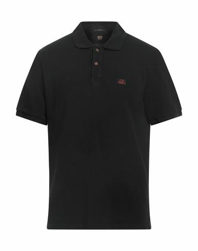 C. p. Company Man Polo shirt Black Cotton Cover