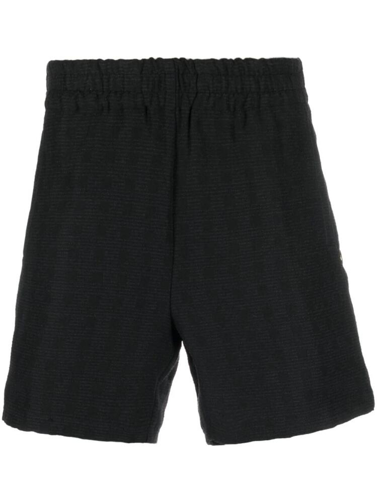 4SDESIGNS button-detailed track shorts - Black Cover