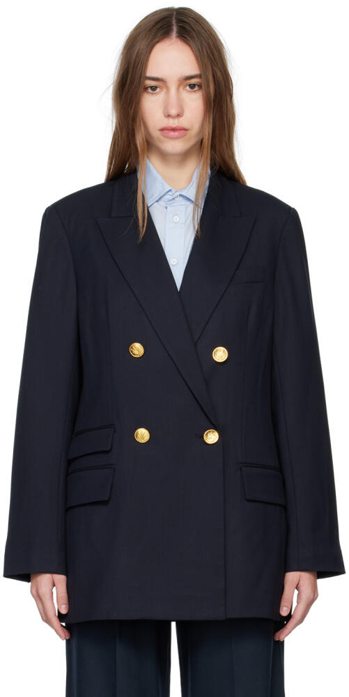 rag & bone Black Double Breasted Blazer Cover