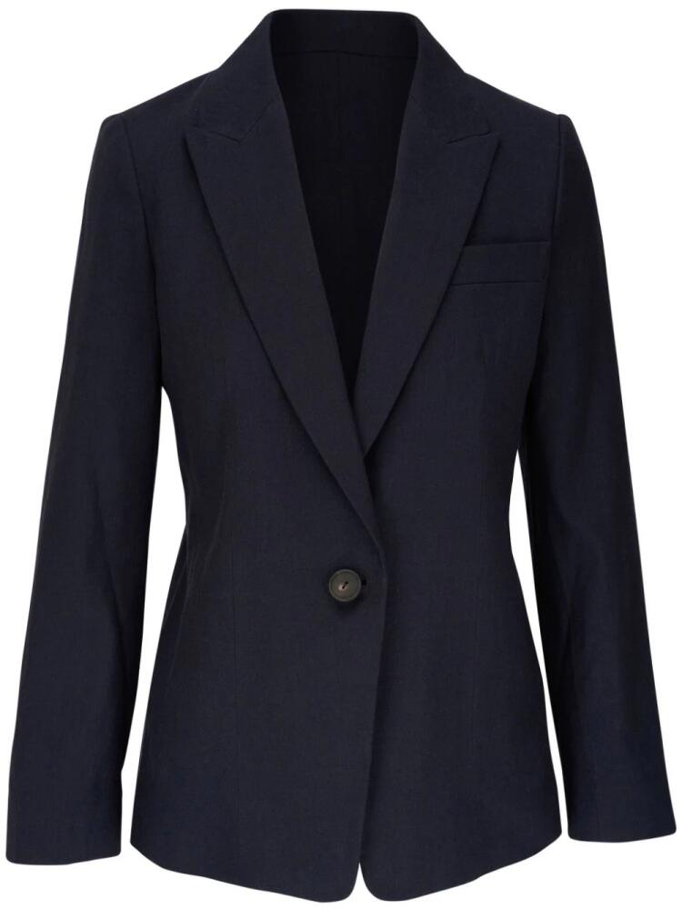 Vince single-breasted cotton blazer - Blue Cover