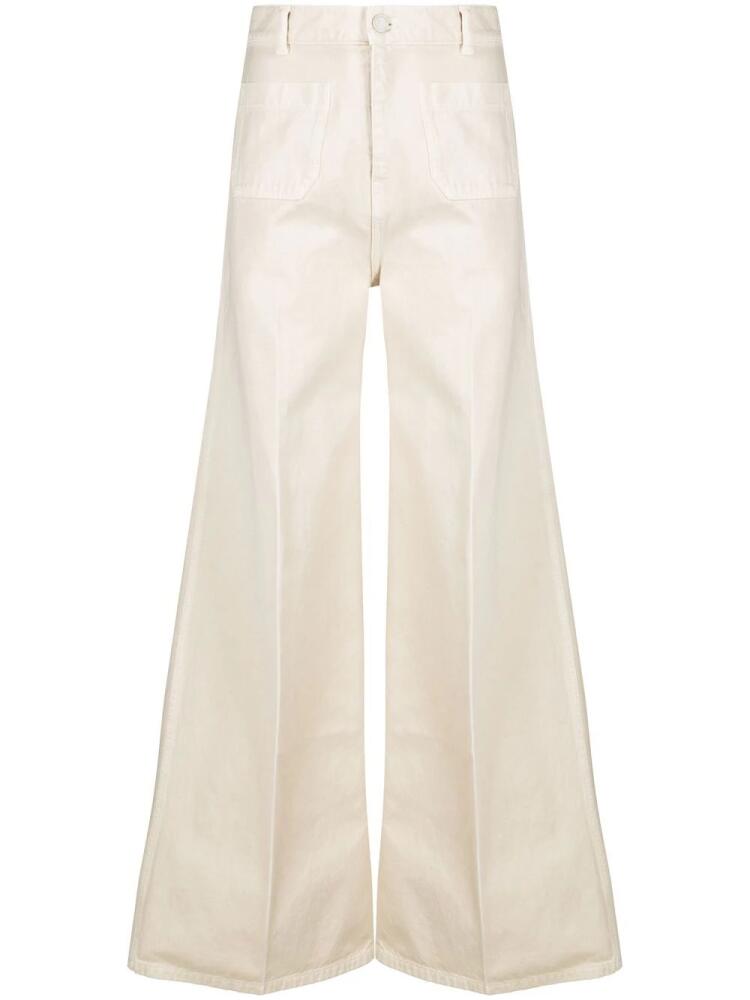 JOSEPH wide-leg denim jeans - Neutrals Cover