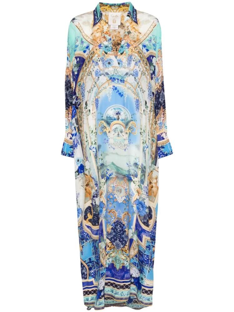 Camilla Views Of Vesuvius kaftan - Blue Cover