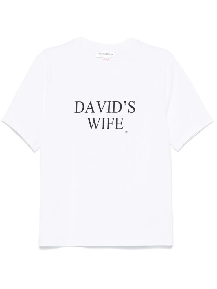 Victoria Beckham David's Wife T-shirt - White Cover