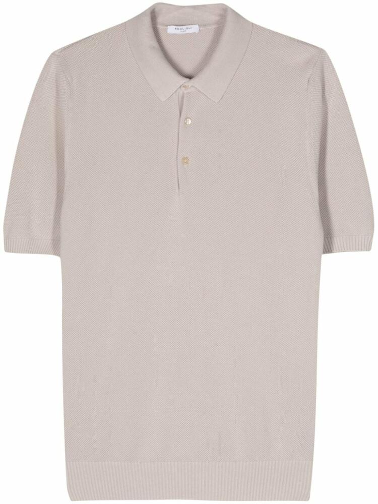 Boglioli piqué cotton polo shirt - Grey Cover