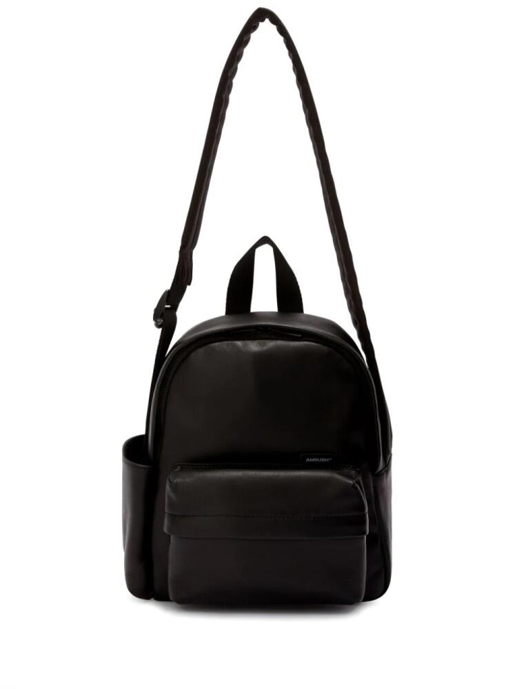 AMBUSH crossbody leather backpack - Black Cover