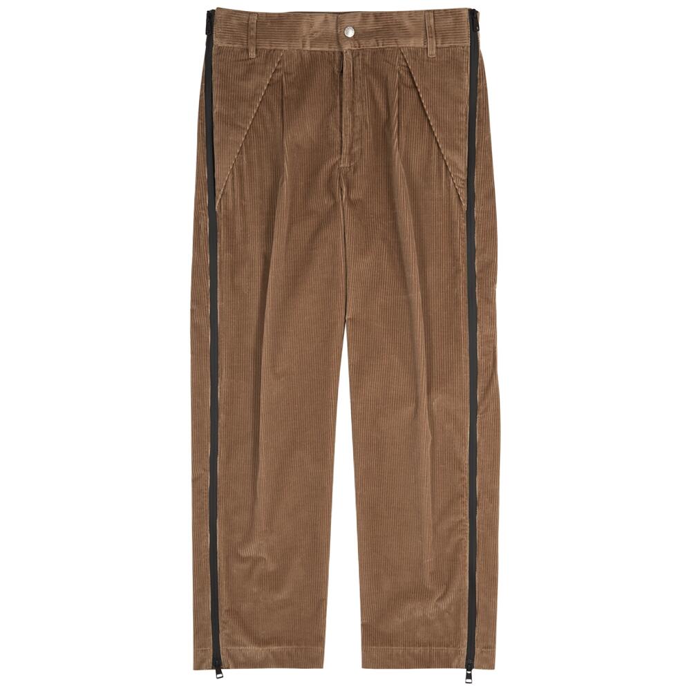 Moncler Genius 8 Moncler Palm Angels Brown Corduroy Trousers, Tan Cover