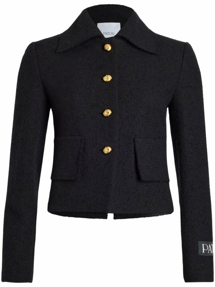 Patou Iconic tweed short jacket - Black Cover