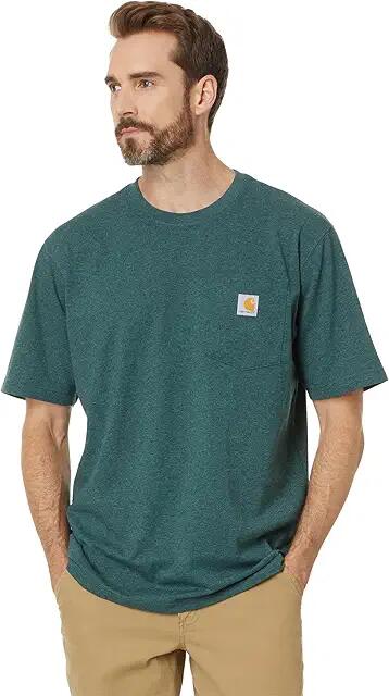 Carhartt Loose Fit Heavyweight Short-Sleeve Pocket T-Shirt (Frosted Balsam Heather) Men's T Shirt Cover