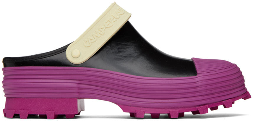 CAMPERLAB Black & Purple Traktori Clogs Cover