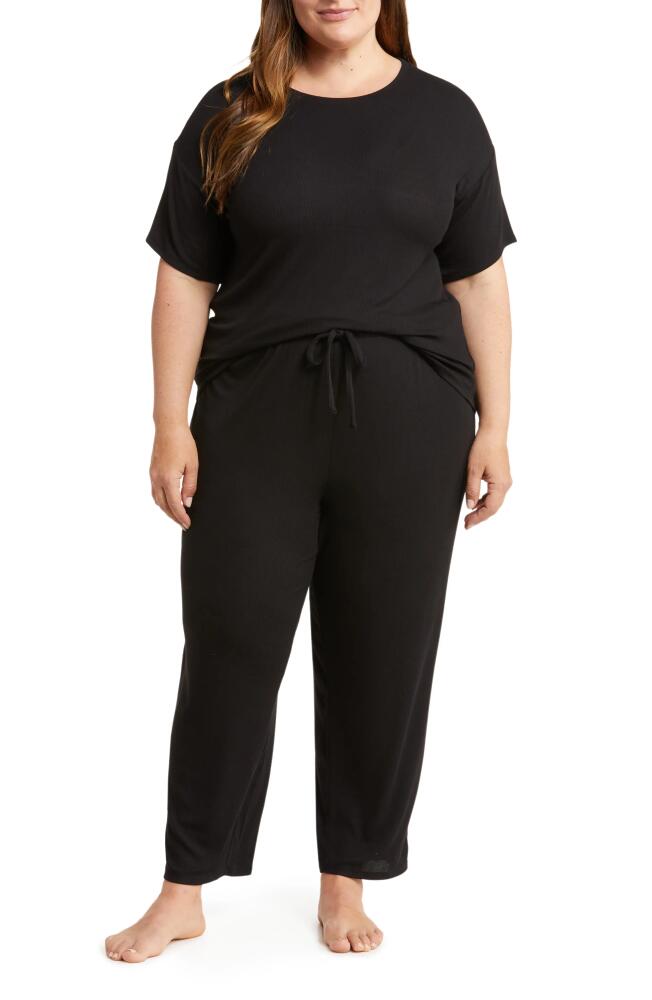 Nordstrom Moonlight Eco Easy Rib Pajamas in Black Cover