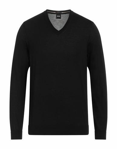 Boss Man Sweater Black Virgin Wool Cover