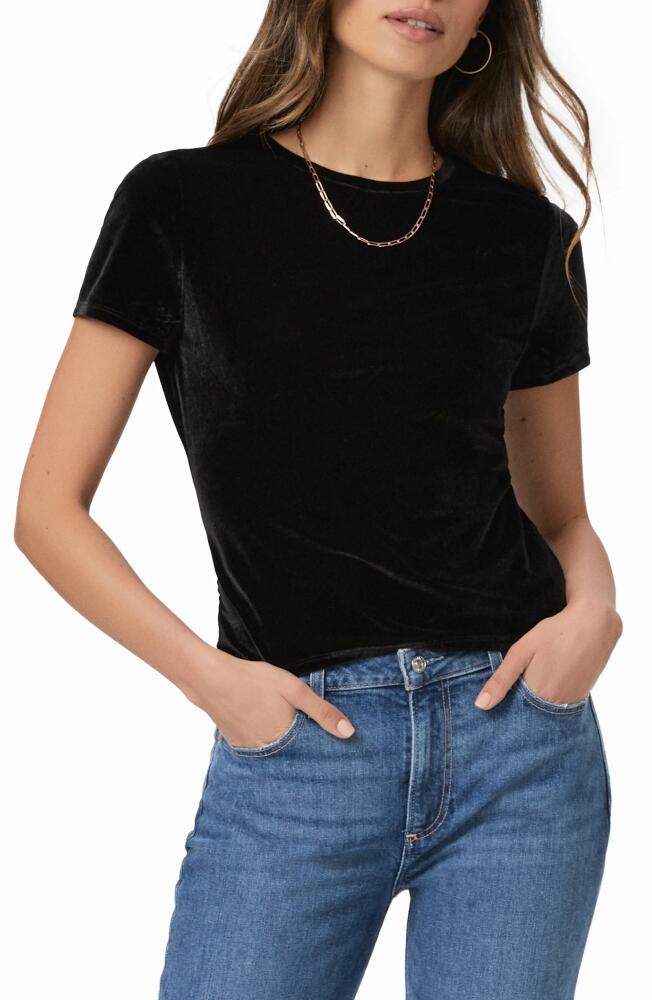 PAIGE Fiora Velvet T-Shirt in Black Cover