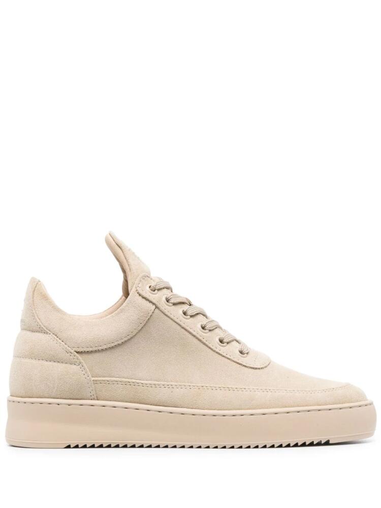 Filling Pieces logo-embroidered suede sneakers - Neutrals Cover