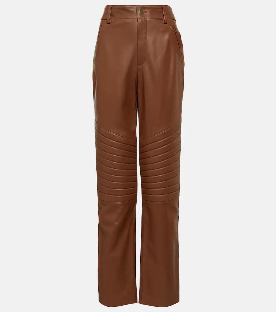 Giuseppe di Morabito High-rise straight leather pants Cover