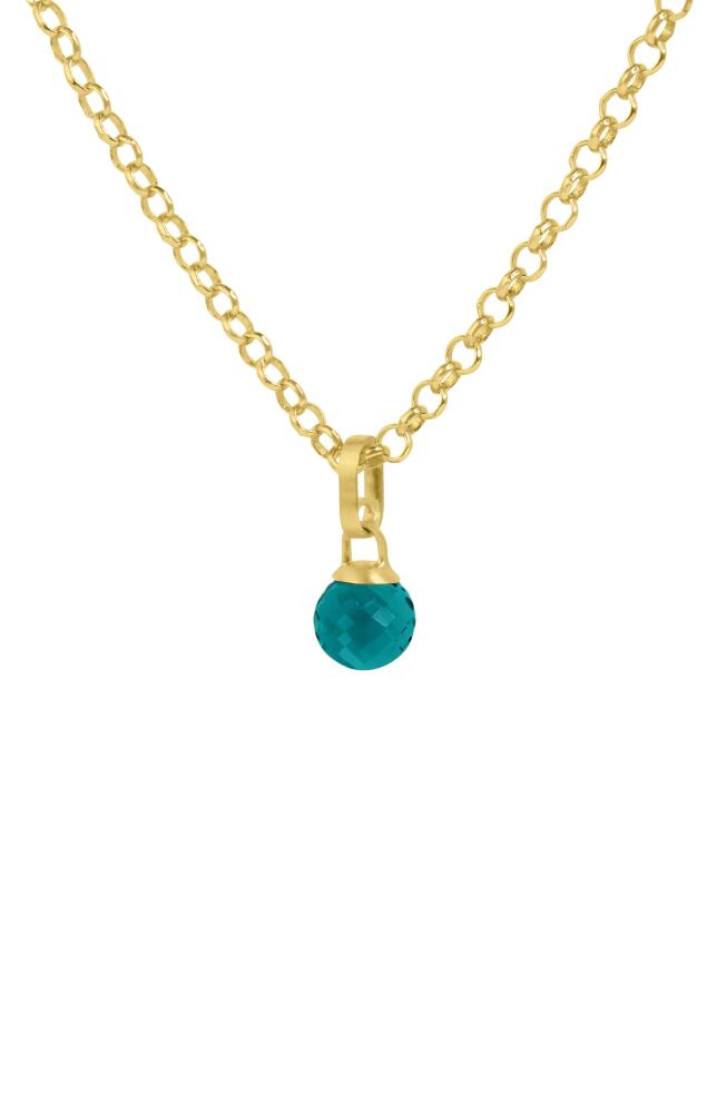 Dean Davidson Manhattan Paraiba Pendant Necklace in Electric Blue/Gold Cover