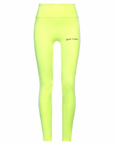 Palm Angels Woman Leggings Yellow Polyamide, Elastane, Polyester Cover