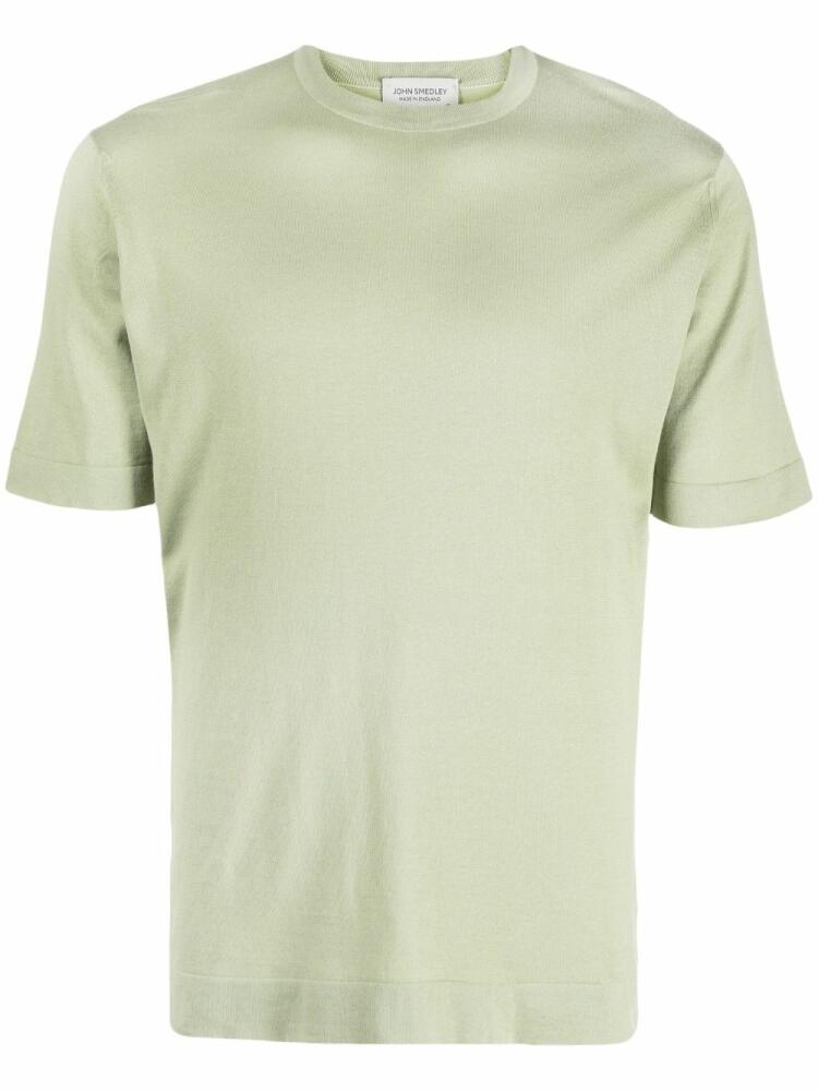 John Smedley fine knit cotton T-shirt - Green Cover