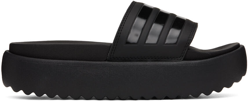 adidas Originals Black Adilette Platform Slides Cover