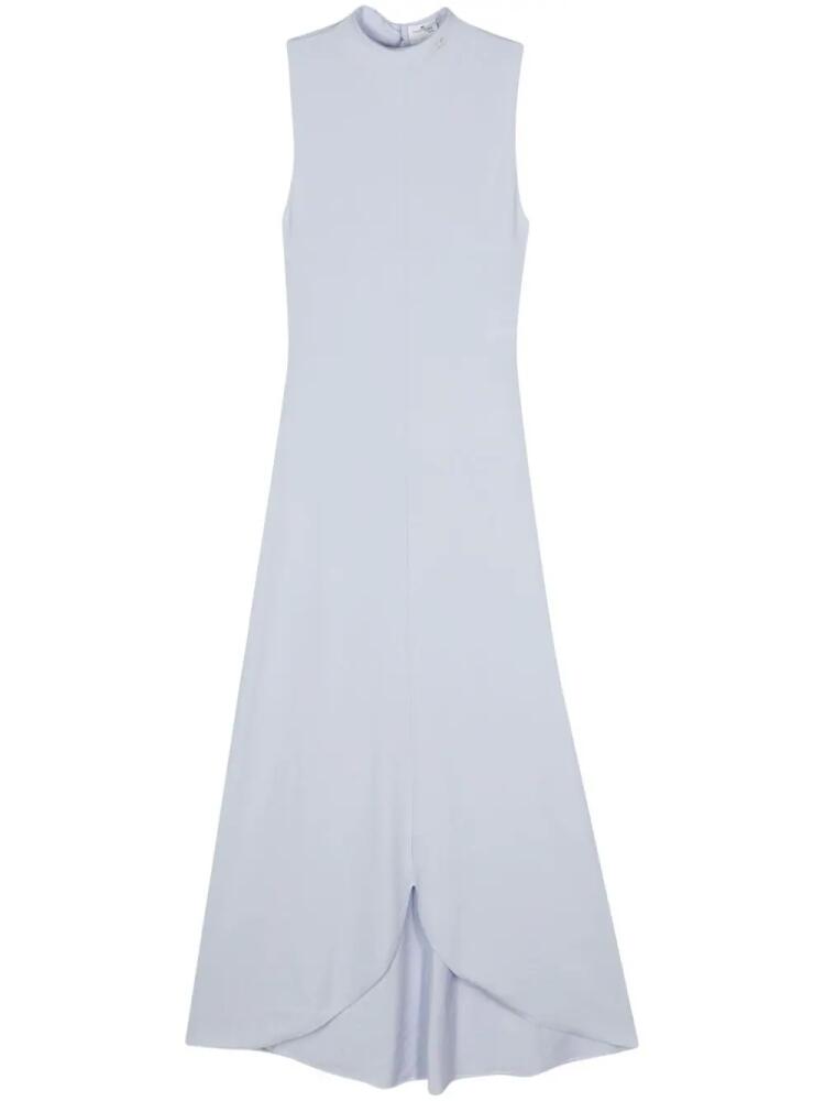 Courrèges logo-embroidered maxi dress - Blue Cover