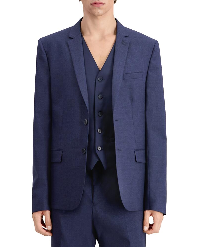 The Kooples Blurry Check Fitted Suit Jacket Cover