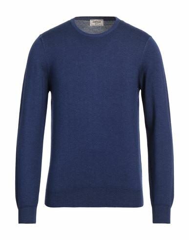 Heritage Man Sweater Blue Virgin Wool Cover