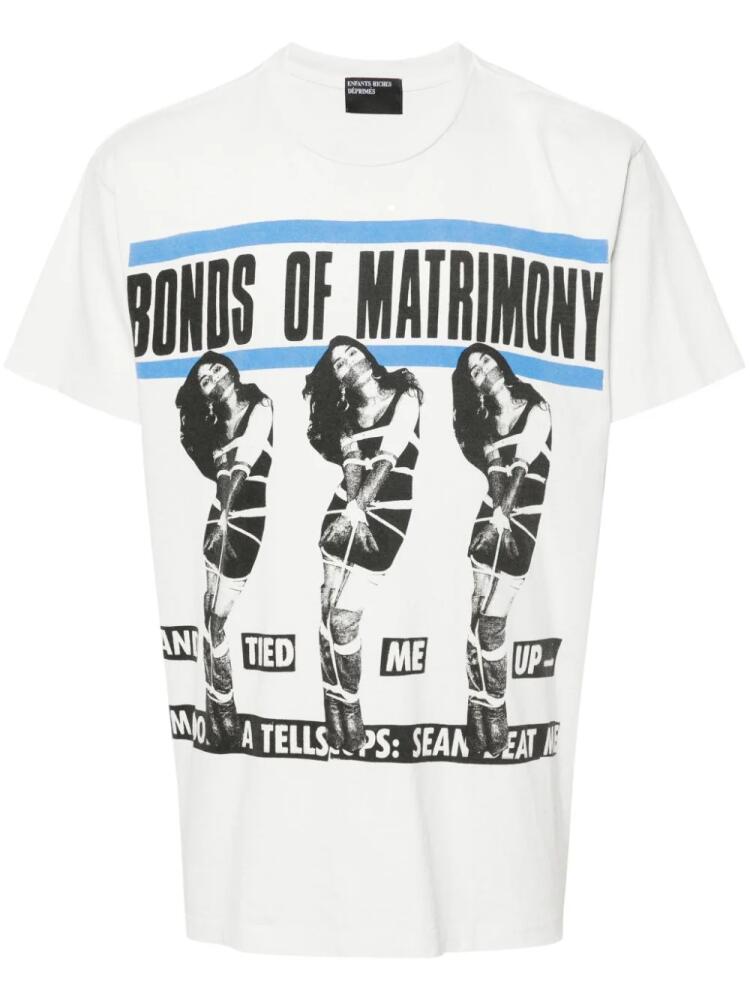 Enfants Riches Déprimés Bonds of Matrimony cotton T-shirt - White Cover