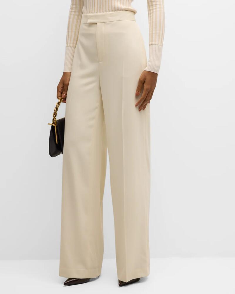 Ralph Lauren Collection Modern Wool Wide-Leg Trousers Cover