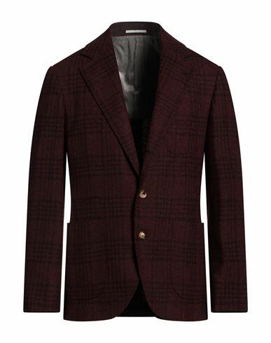 Brunello Cucinelli Man Blazer Deep purple Wool, Silk, Cashmere Cover