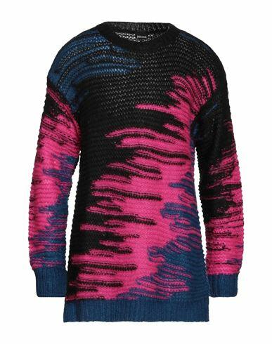 Just Cavalli Man Sweater Fuchsia Polyamide, Polyester, Mohair wool Cover