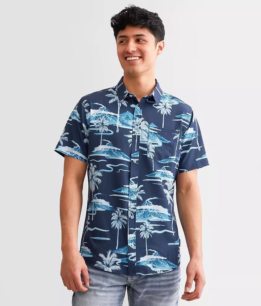 Departwest Tropical Ripstop Performance Stretch Shirt Cover