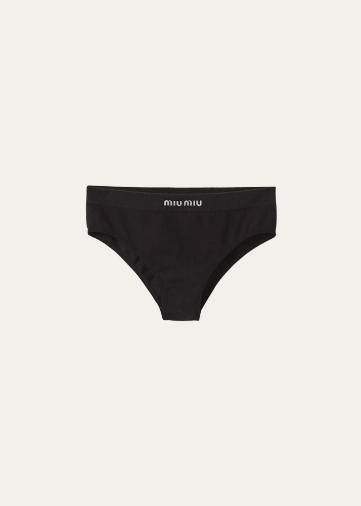 Miu Miu Logo-Band Seamless Regular Briefs Cover