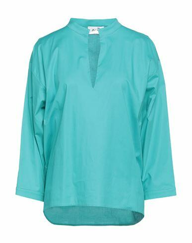 Niū Woman Top Turquoise Cotton, Elastane Cover