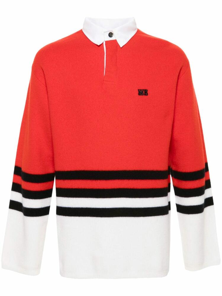 Wales Bonner Cypher polo sweater - Red Cover