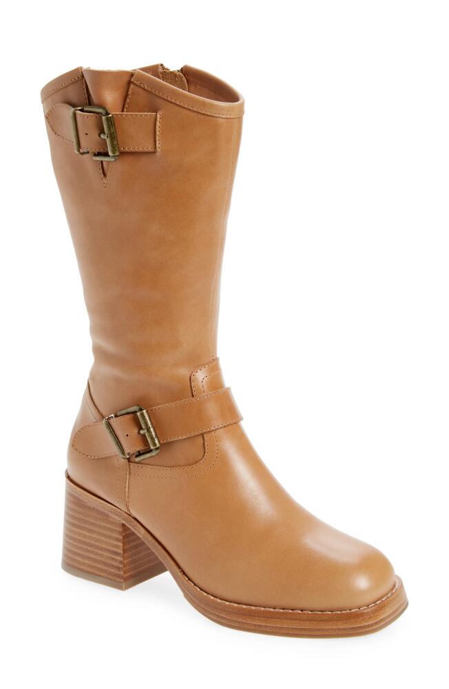 Chocolat Blu Ingrid Zip Boot in Brown Leather Cover