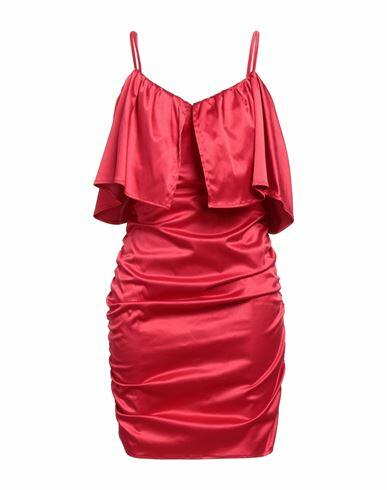 Haveone Woman Mini dress Red Polyester, Cotton, Elastane Cover