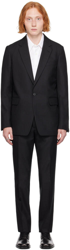 Dries Van Noten Black Single-Breasted Suit Cover