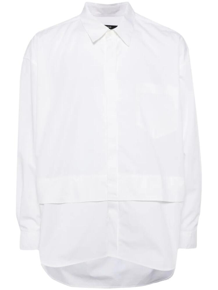 SONGZIO panelled cotton shirt - White Cover