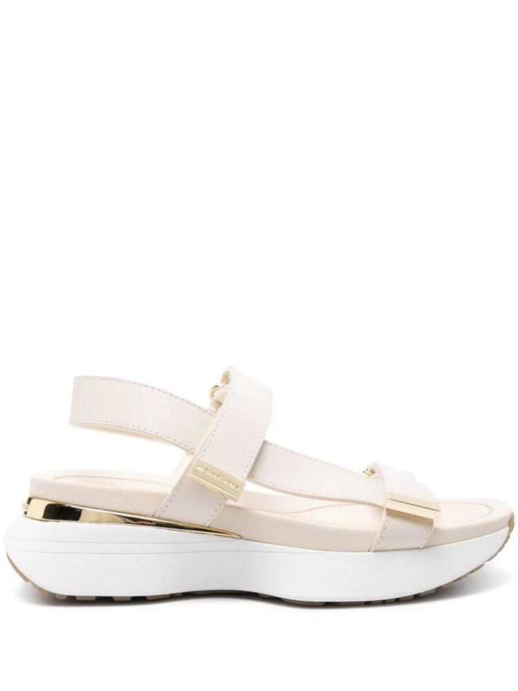 Michael Michael Kors Ari leather chunky sandals - Neutrals Cover