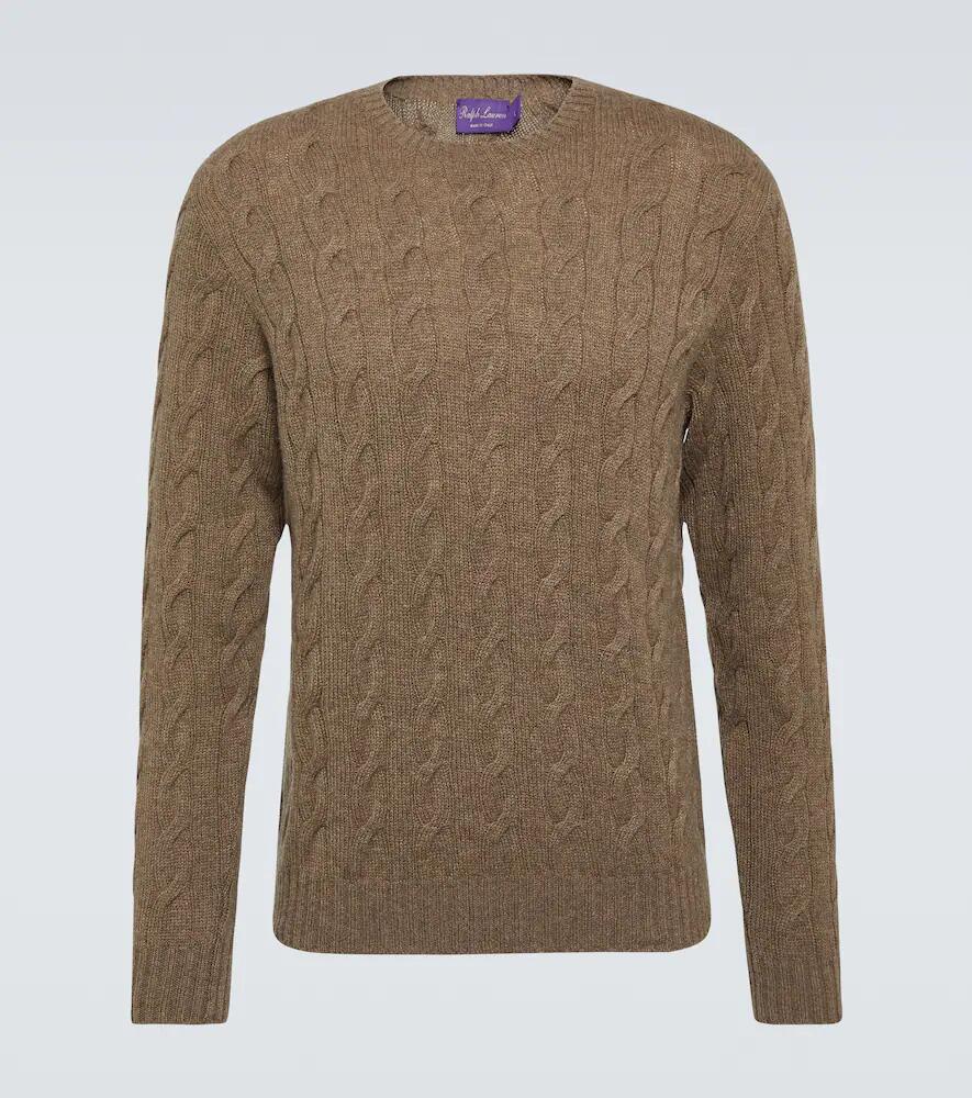 Ralph Lauren Purple Label Cable-knit cashmere sweater Cover