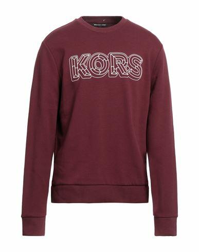 Michael Kors Mens Man Sweatshirt Burgundy Cotton, Polyester Cover