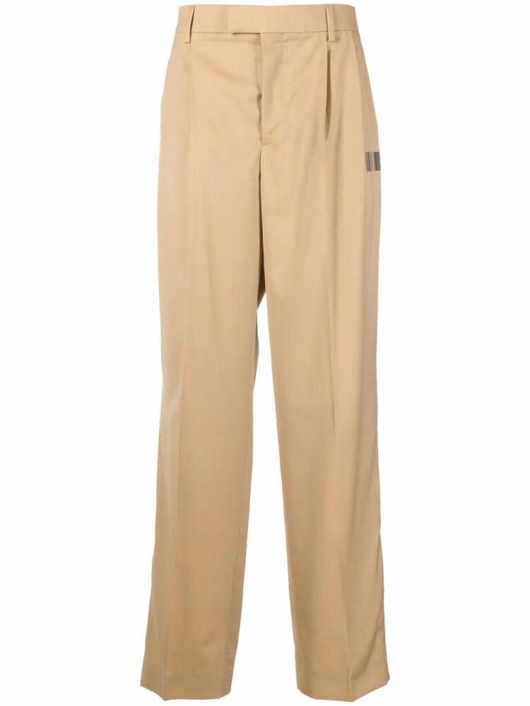 VTMNTS loose fit wool trousers - Neutrals Cover