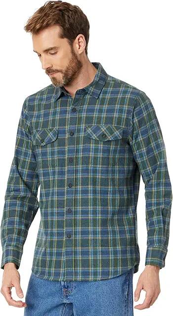 VISSLA Central Coast Eco Long Sleeve Flannel (Midnight) Men's Clothing Cover