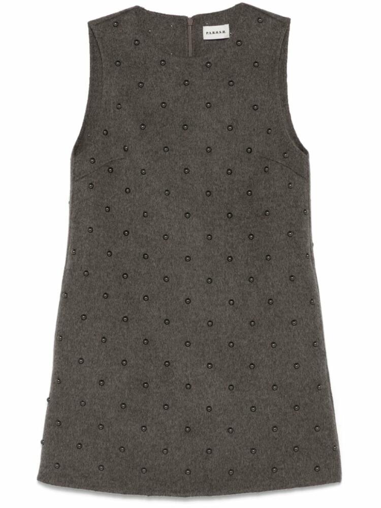 P.A.R.O.S.H. stud-embellished dress - Grey Cover