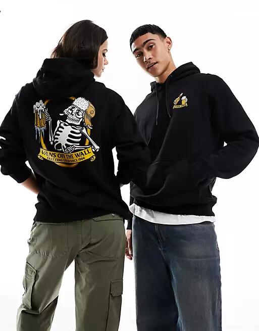 Vans 'Freezing Cold' back print hoodie in black Cover