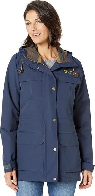 L.L.Bean Mountain Classic Water-Resistant Jacket (Nautical Navy) Women's Clothing Cover