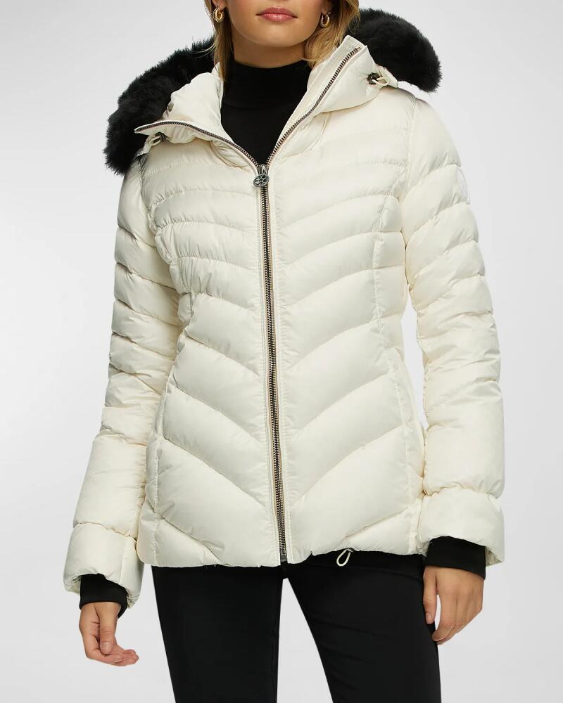 Gorski Apres-Ski Jacket With Detachable Toscana Lamb Shearling Hood Trim Cover