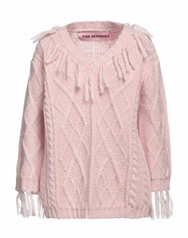 Pink Memories Woman Sweater Light pink Acrylic, Mohair wool, Polyamide, Wool Cover