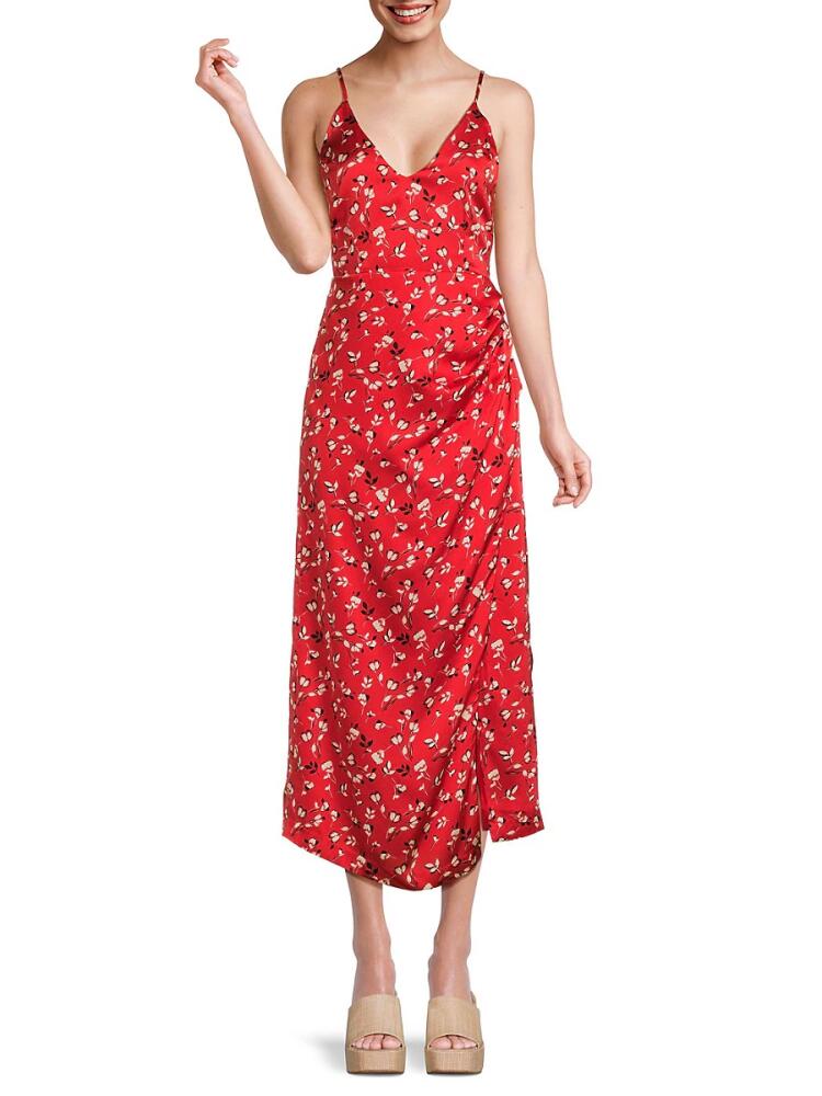 Lost + Wander Women's Falling In Love Maxi Dress - Red White Cover