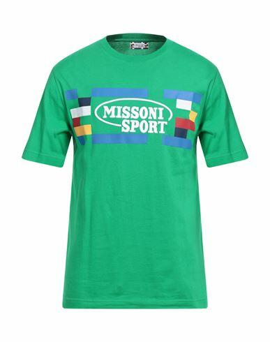 Missoni Man T-shirt Green Cotton Cover