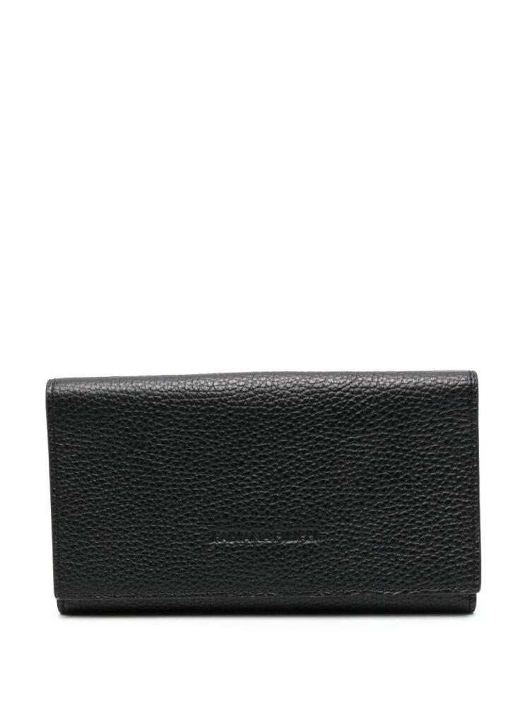 Fabiana Filippi logo-debossed leather wallet - Black Cover